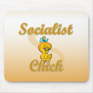 Socialist Chick Mouse Pad