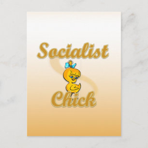 Socialist Chick Postcard