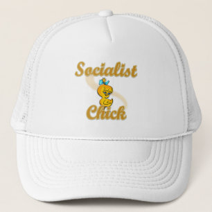 Socialist Chick Trucker Hat