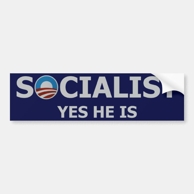 Socialist Obama Bumper Sticker (Front)