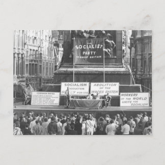 Socialist Party of Great Britain Trafalgar Sq 1967 Postcard