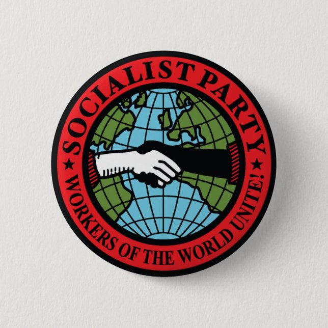 SOCIALIST PARTY USA 2 INCH ROUND BUTTON (Front)