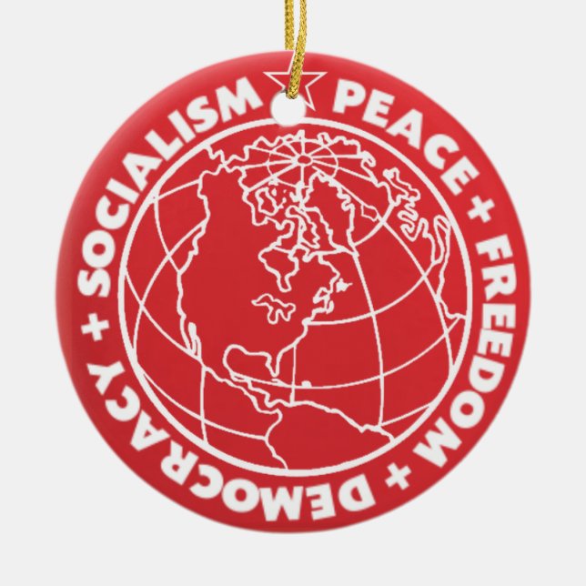Socialist Peace Ornament (Front)