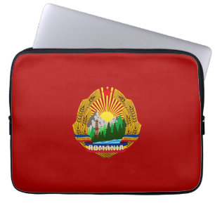 Socialist Republic Romania emblem coat arms commun Laptop Sleeve