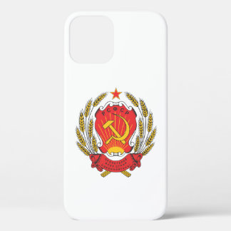 Socialist Russia national emblem iPhone 12 Case