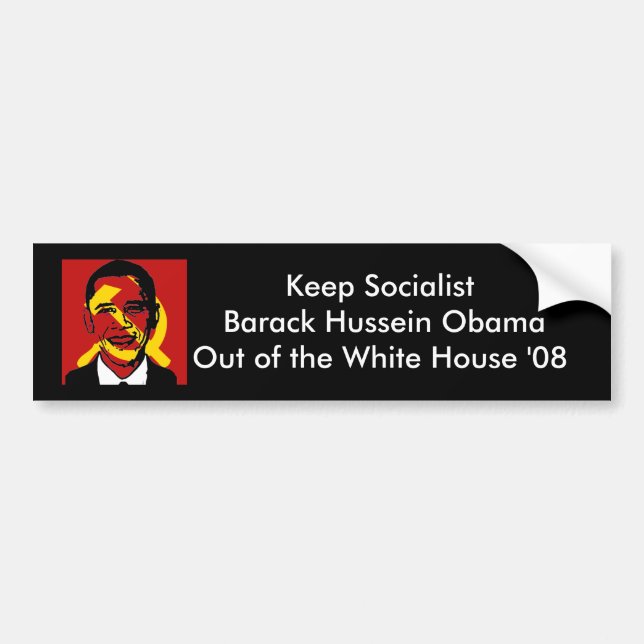 socialistobama, Keep Socialist Barack Hussein O... Bumper Sticker (Front)