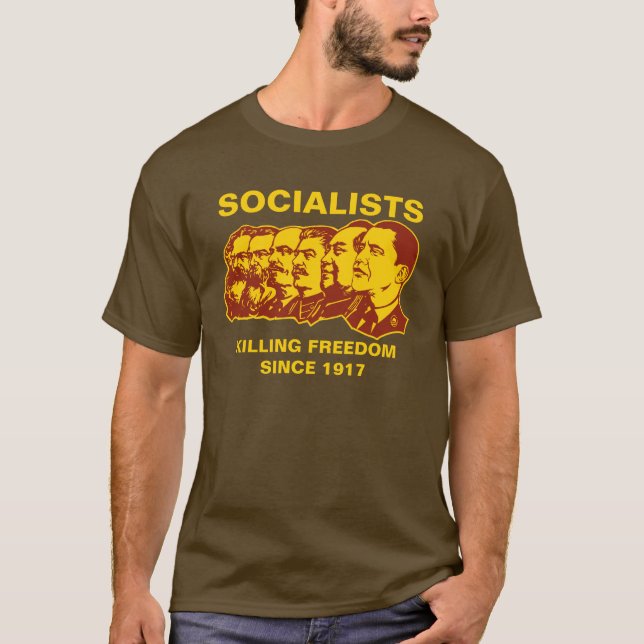 Socialists: Obammunist Customizable! T-Shirt (Front)