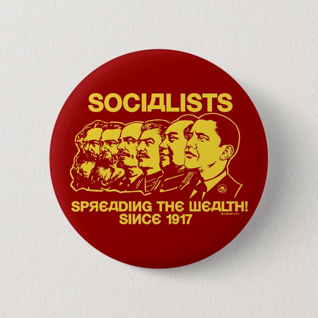 Socialists Spreading The Wealth Button (Front)