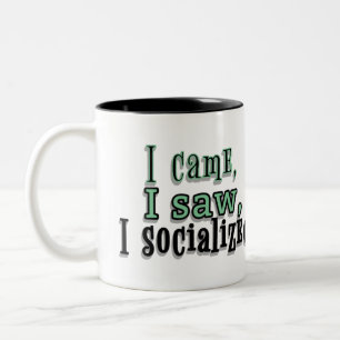 Socialize Two-Tone Coffee Mug