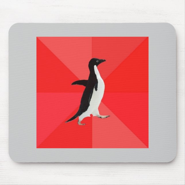 Socially Awesome Penguin Advice Animal Meme Mouse Pad (Front)