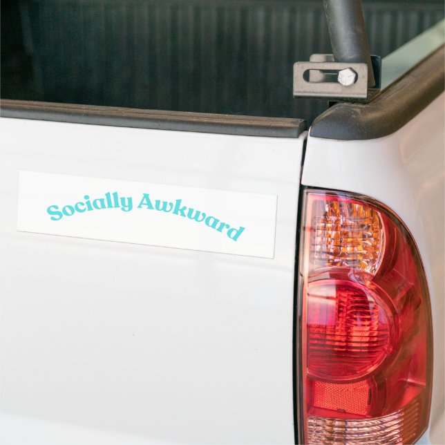 Socially Awkward Bumper Sticker (On Truck)