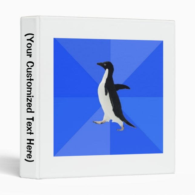 Socially Awkward Penguin Advice Animal Meme Binder (Front/Spine)