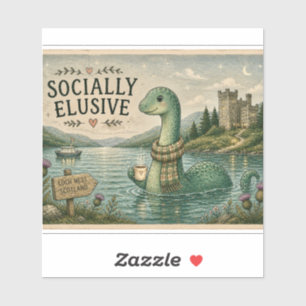 Socially Elusive Nessie Cozy Cryptid Loch Ness 