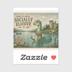 Socially Elusive Nessie Cozy Cryptid Loch Ness 