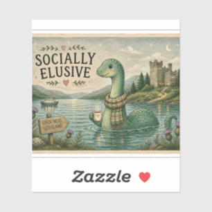 Socially Elusive Nessie Cozy Cryptid Loch Ness 