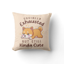 Socially Exhausted But Still Cute - Shiba Inu