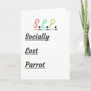 Socially Lost Parrot Humourous SLP Gift Card