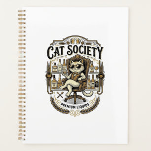 Société de chats Bar à alcool Humour Vintage Vecte