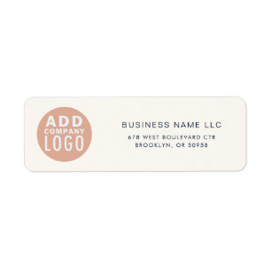 Société de logo d'entreprise simple Adresse de ret