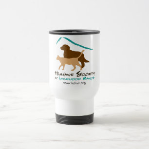 Société humanitaire à la tasse de voyage de log