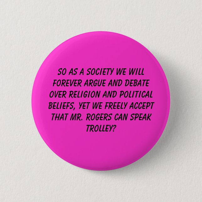 Society 2 Inch Round Button (Front)