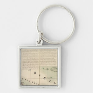 Society Islands Oceania no 42 Keychain