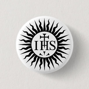 Society of Jesus (Jesuits) Logo 1 Inch Round Button