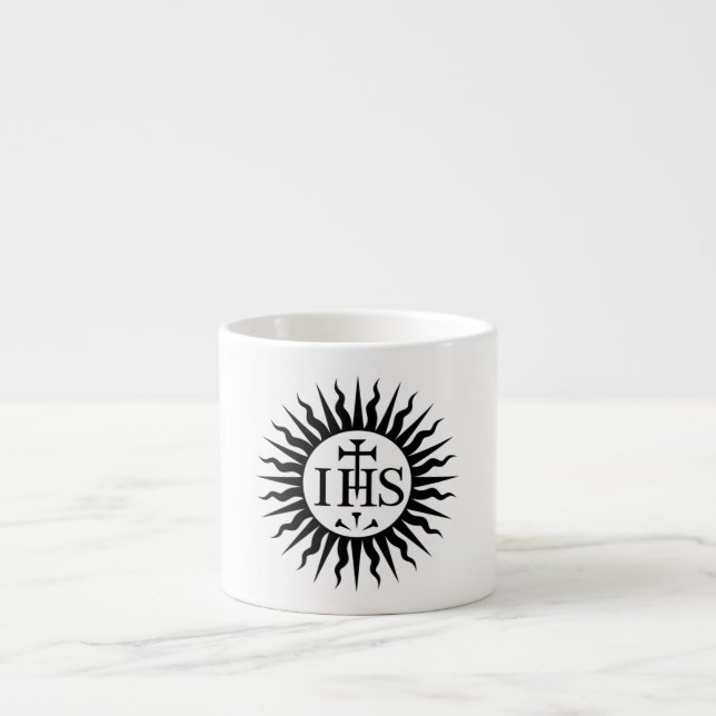 Society of Jesus (Jesuits) Logo Espresso Cup (Front)