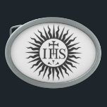 Society of Jesus (Jesuits) Logo Oval Belt Buckle<br><div class="desc">Society of Jesus (Jesuits) Logo Oval Belt Buckle</div>