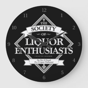 Society of Liquor Enthusiasts Large Clock