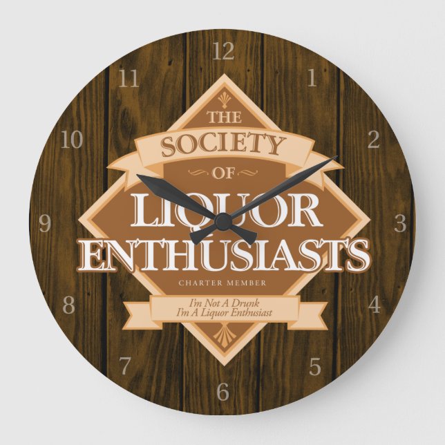 Society of Liquor Enthusiasts Large Clock (Front)
