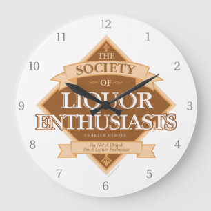 Society of Liquor Enthusiasts Large Clock