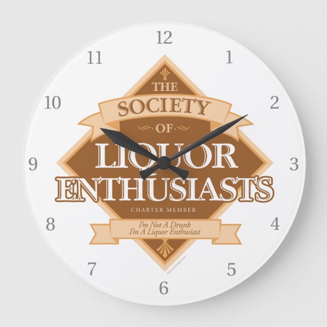 Society of Liquor Enthusiasts Large Clock (Front)