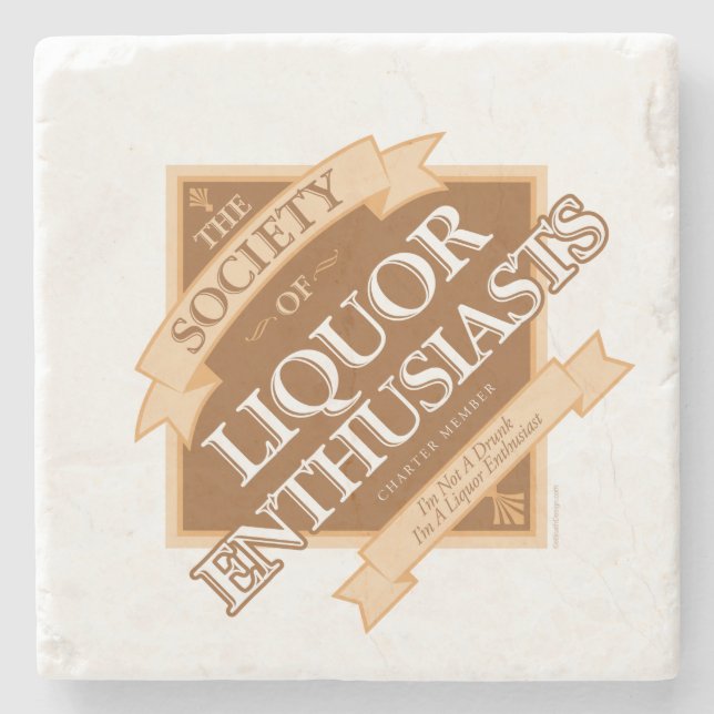 Society of Liquor Enthusiasts Stone Coaster (Front)