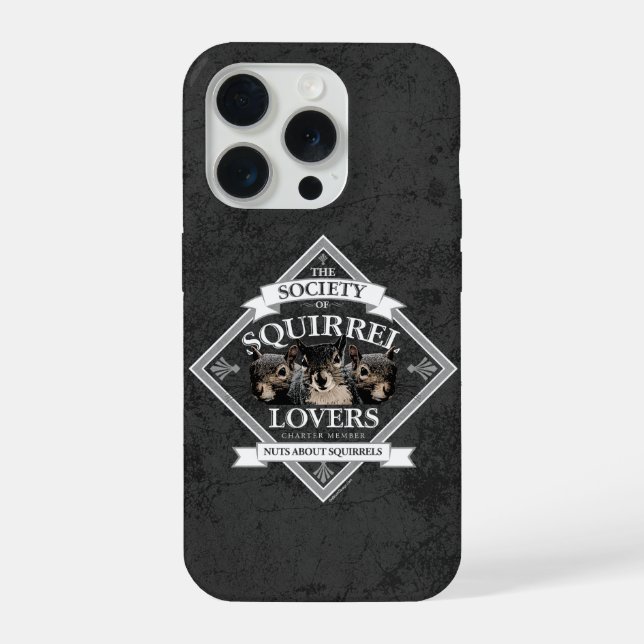 Society of Squirrel Lovers - funny squirrel iPhone Case (Back)