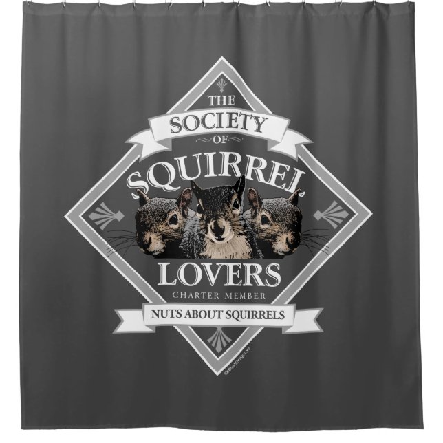Society of Squirrel Lovers - funny squirrel Shower (Front)
