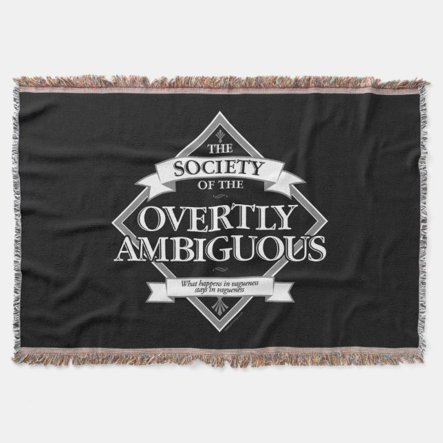 Society of The Overtly Ambiguous Throw Blanket (Front)