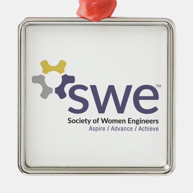 Society of Women Engineers SWE Christmas Ornament (Front)