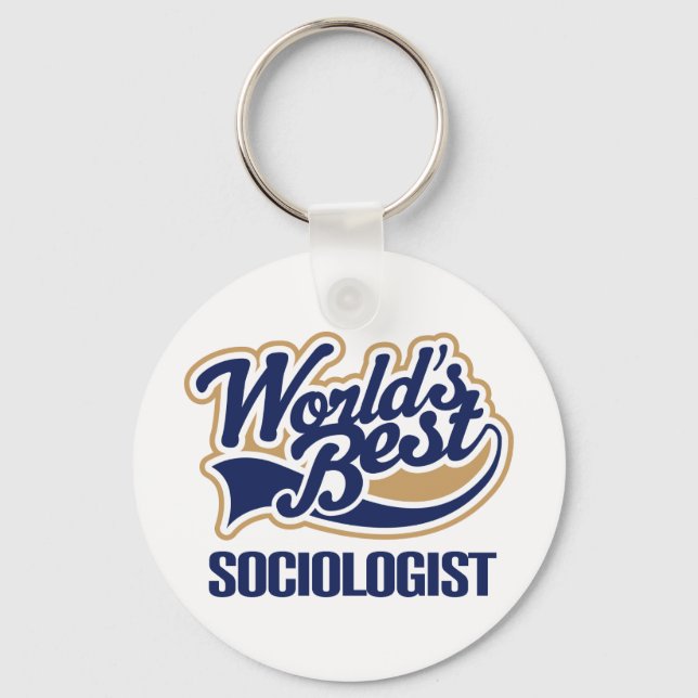 Sociologist Gift Keychain (Front)