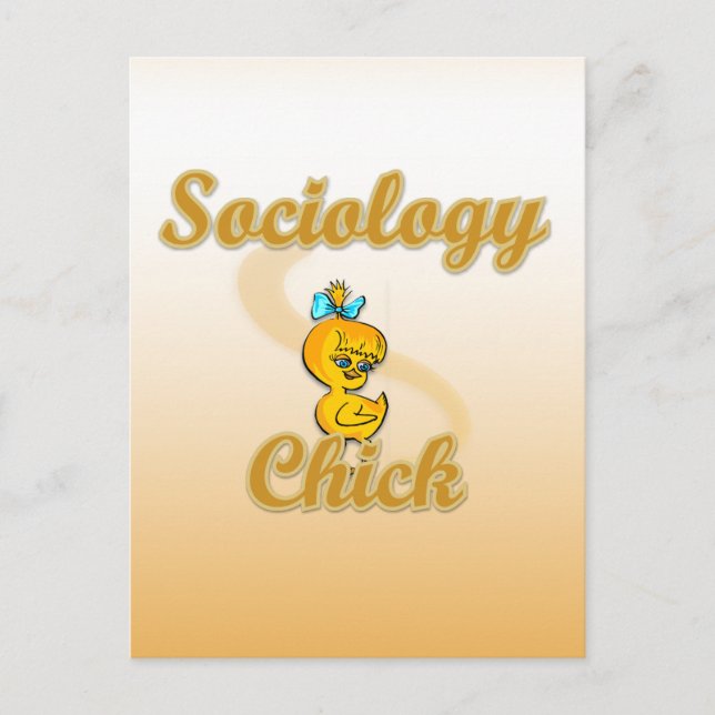 Sociology Chick Postcard (Front)