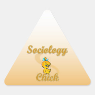 Sociology Chick Triangle Sticker