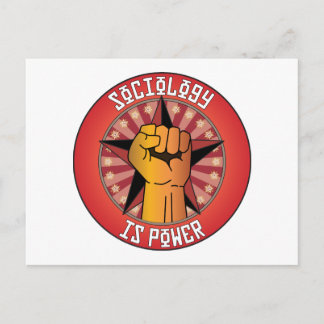 Sociology Is Power Postcard