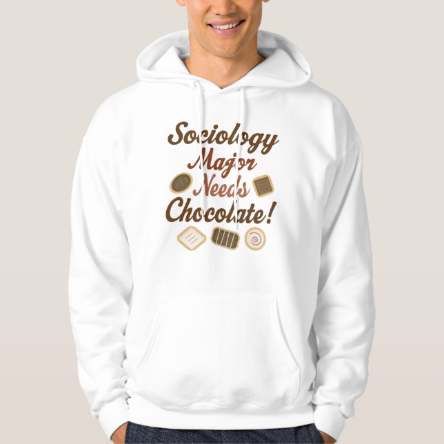 Sociology Major Chocolate Hoodie (Front)