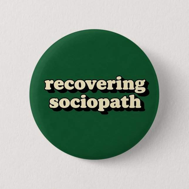 Sociopath 2 Inch Round Button (Front)
