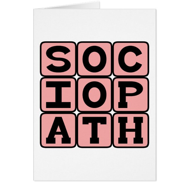 Sociopathe, individu saccadé (Devant)