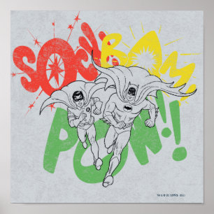 SOCK BAM POW Batman and Robin Poster