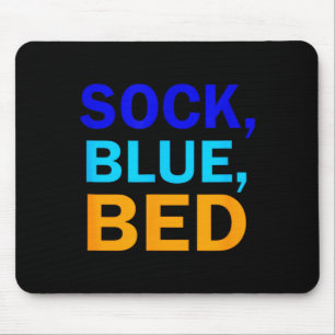 Sock Blue Bed _ Awesome Sock Blue Bed Mouse Pad