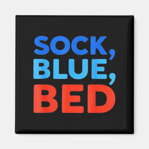 Sock Blue Bed Funny Meme  Magnet