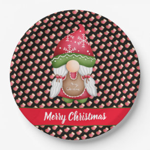 Sock Gnome Customize Colour and Text Paper Plate