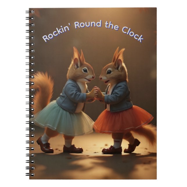Sock Hop Squirrels Notebook (Front)